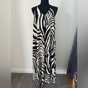 Zebra maxi dress